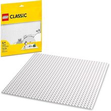 LEGO Classic Placa de Construção Kit de Construção Branca