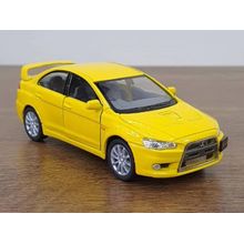 Lancer Evolution X 2008 Kinsmart 1/36 Metal Fricção Amarelo