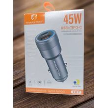 Carregador Veicular turbo [Carro ] TIPO C + USB 40W-45W Turbo Carregamento rápido/Universal H’MASTON Original