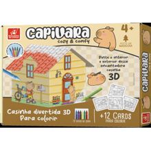 CASINHA PARA COLORIR - CAPIVARA