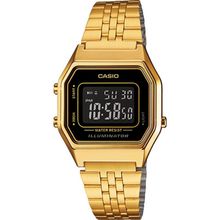 Relógio Casio Unissex Vintage La680wga-1bdf Dourado Digital
