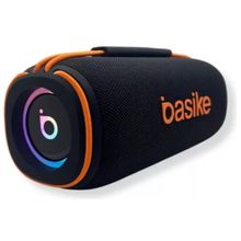 Caixa De Som Bluetooth RGB Estéreo Portátil Basike 60w Preto