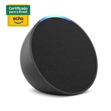 Smart Speaker Echo Pop Compacto com Som Envolvente e Alexa - Preto