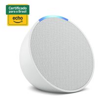 Smart Speaker Echo Pop Compacto com Som Envolvente e Alexa - Branco