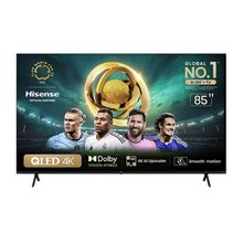 Smart TV 85" Hisense Ultra HD 4K QLED, Google TV com HDR10+, Dolby Atmos, Modo Esporte, Modo Jogo e Compatível com Alexa - 85A53HUA