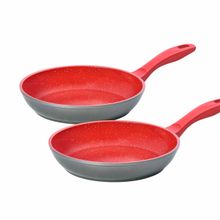 Panelas Polishop Sauté Grand 24cm e Sauté Petit 20cm | Vermelha