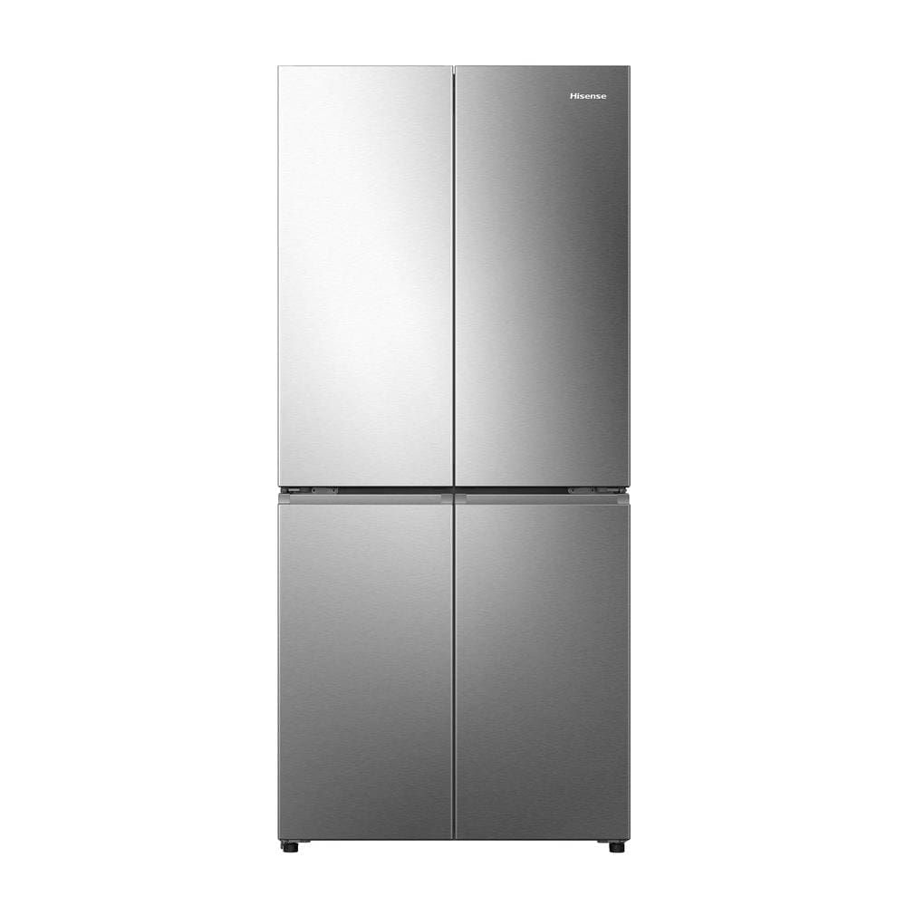 Encontraproduto.com.br - Geladeira 456L Hisense RQ5P470 Side By Side Multi Door Inverter Wi-Fi Metal Cooling Prateleiras de Vidro Inox