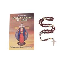 Terço Santas Chagas de Jesus com Folheto