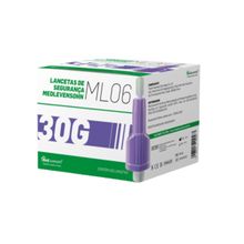 Lanceta c/ Trava de Segurança 30G 0,31x1,4mm 100Unids