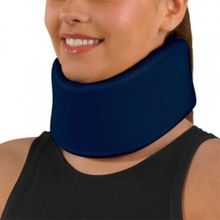 Colar Cervical Espuma c/ Reforço Interno Azul Tam G SalvaPé