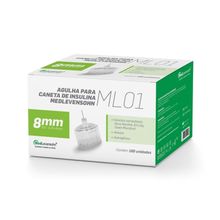 Agulha 8mm para Caneta de Insulina Medlevensohn 100 Unid