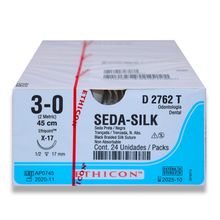 Fio de Sutura Ethicon Seda 3-0 com Agulha 1,7cm com 24 - Johnson & Johnson