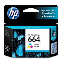 Cartucho Original Hp 664 Colorido 2 ML - F6V28AB