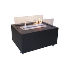 Lareira Mesa de Centro Ecológica A Álcool 92° Preto Classe A