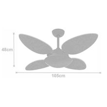 Ventilador De Teto Prince Iv Tabaco 220V