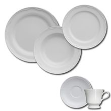 Aparelho de Jantar, Chá e Sobremesa 30 Peças Germer Cottage em Porcelana - Branco