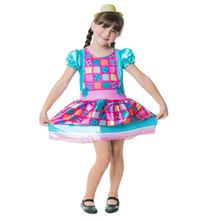 Fantasia Festa Junina Vestido Menina Infantil  De 2 À 14 Anos