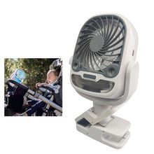 Ventilador De Mesa Umidificador Agua Bateria Recarregavel Usb Gancho Garra 3 Velocidades