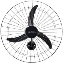 Ventilador Osc Parede Comercial 60cm 3 Pás Bivolt Preto