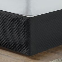Saia P/ Cama Box Casal Queen Matelada 1 peça Oferta Preto