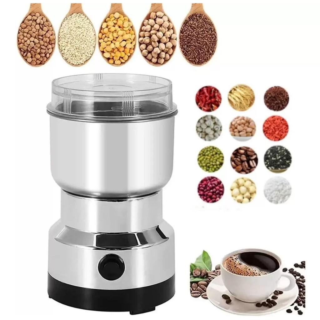 Moedor Triturador Elétrico de Grãos Sementes Café