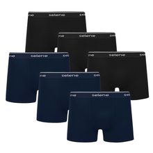Kit 6 Cuecas Boxer Selene Algodão Masculino