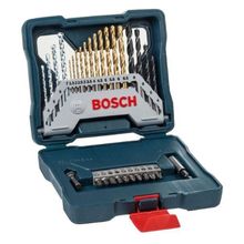 Kit de Pontas e Brocas em Titânio Bosch X-Line com 30 peças