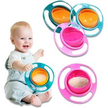 Pratinho Pote Bowl Prato Mágico Giratório 360° Infantil Não Cai Alimento Refeição