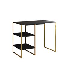 Aparador Adega Bourbon Dourado Com Preto 95 Cm