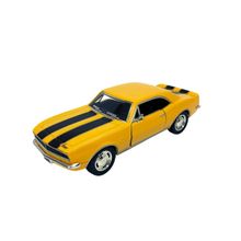 Miniatura Colecionável Chevrolet Camaro Z-28 1967 Amarelo 1/37 Kinsmart