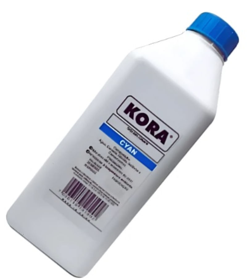 TINTA KORA VIVERA COMP HP UNIVERSAL CYAN 1L