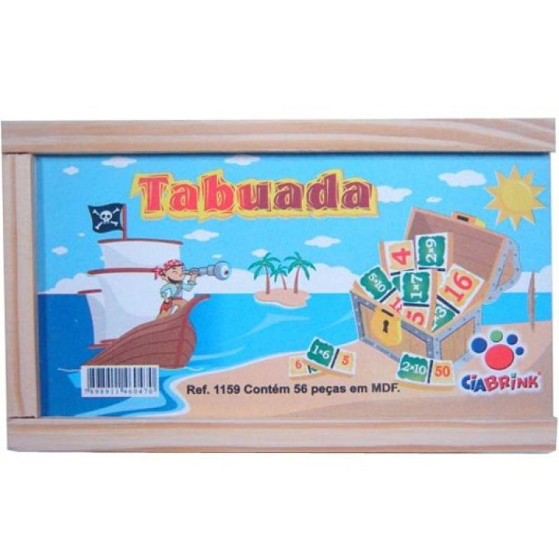 Jogo Simple Table - Tabuada Divertida de Madeira – estudebrink