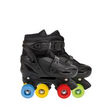 Patins Infantil Ajustavel Preto Tamanho P Colors 30-33 Quad Mor