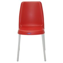 Cadeira Tramontina Vanda Summa em Polipropileno Vermelho com Pernas de Aluminio