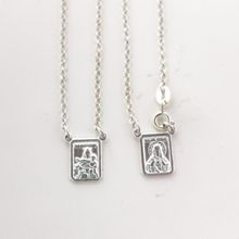 Escapulario com Fecho 40cm Prata 925