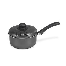 Espagueteira Multiflon Versatil com Tampa Preta - 14cm