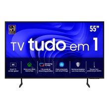 Smart TV 55” 4K Samsung 55DU7700 LED, Processador Crystal 4K, Gaming Hub, AI Energy Mode, Alexa built in, Wi-Fi, Bluetooth, USB e HDMI