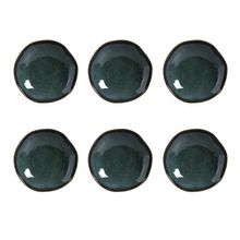 Conjunto de Pratos Fundos Porto Brasil Orgânico Oceano com 6 Peças - Azul