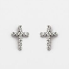 Brinco Cruz Cravejados Com Zircônias