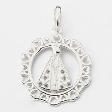 Pingente Nossa Senhora Aparecida Com Zircônias Prata 925