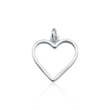 Pingente Coração Vazado Prata 925