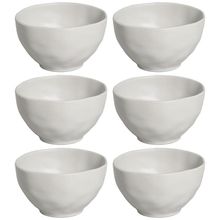 Conjunto de Bowls Porto Brasil Orgânico Vit em Stoneware Cinza 558 ml - 6 Peças