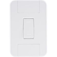 Conjunto 4x2 com 1 Interruptor Paralelo 10 A 250 V Tramontina Tablet Branco