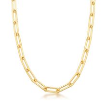 Colar Corrente elos 5,4mm Banhado a Ouro 18k