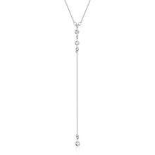Colar Gravatinha Bolas 3mm Ponto de Luz Prata 925