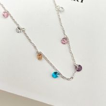 Colar Choker Colorida Prata 925