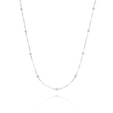 Corrente Veneziana Com Bolinhas Prata 925