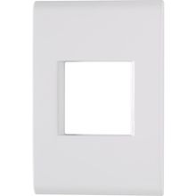 Placa 2 Postos Juntos 4x2 Tramontina Liz Branca