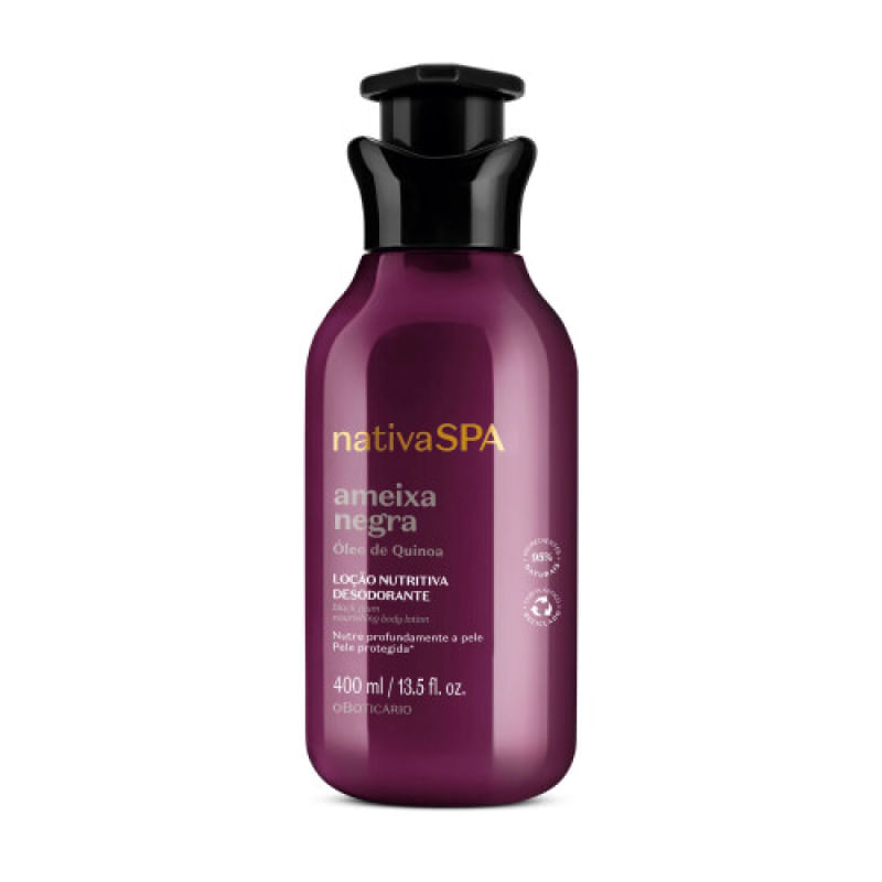 Combo Nativa Spa Ameixa Negra Creme Hidratante 400ml + Body Splash 200ml | O boticário