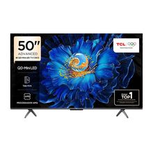 "Smart TV 50"" TCL C6KS 4K QD-Mini LED com Sistema Operacional Google TV, Dolby Vision, Atmos, HDR10+, ALLM, HDMI 2.1 e Comando de voz"